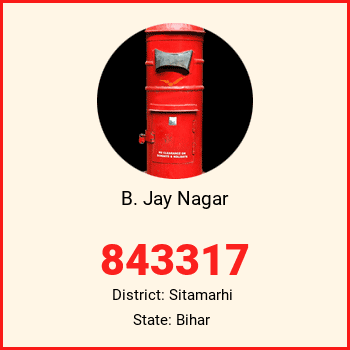 B. Jay Nagar pin code, district Sitamarhi in Bihar