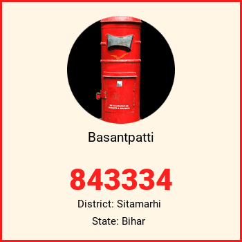 Basantpatti pin code, district Sitamarhi in Bihar