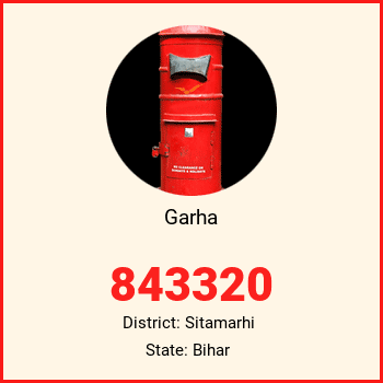 Garha pin code, district Sitamarhi in Bihar