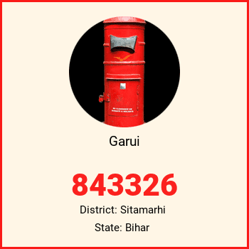 Garui pin code, district Sitamarhi in Bihar