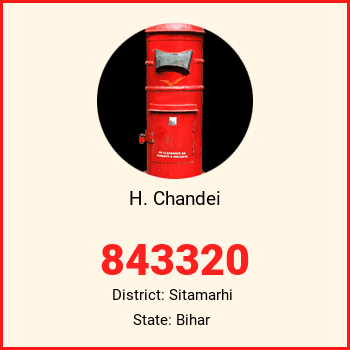 H. Chandei pin code, district Sitamarhi in Bihar
