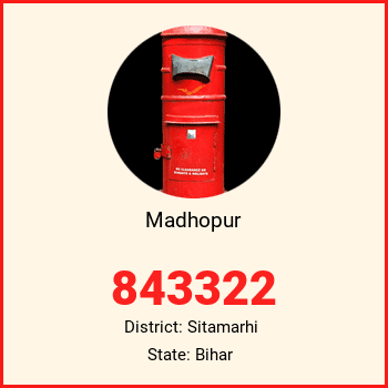 Madhopur pin code, district Sitamarhi in Bihar