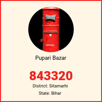 Pupari Bazar pin code, district Sitamarhi in Bihar
