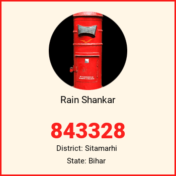 Rain Shankar pin code, district Sitamarhi in Bihar