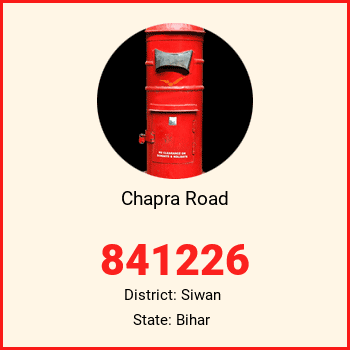Chapra Road pin code, district Siwan in Bihar