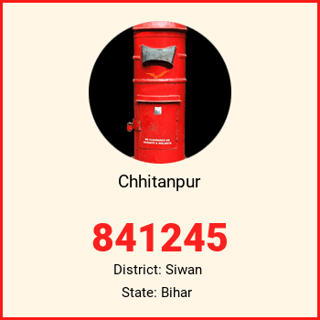 Chhitanpur pin code, district Siwan in Bihar