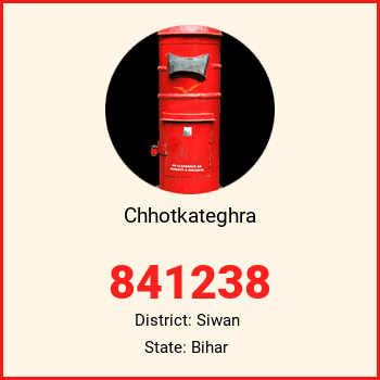 Chhotkateghra pin code, district Siwan in Bihar