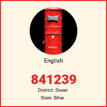 English pin code, district Siwan in Bihar