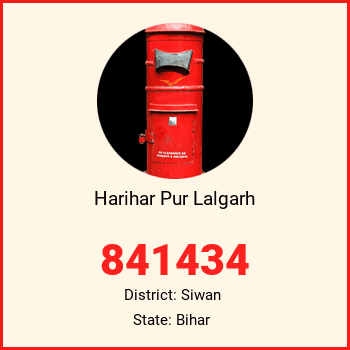 Harihar Pur Lalgarh pin code, district Siwan in Bihar
