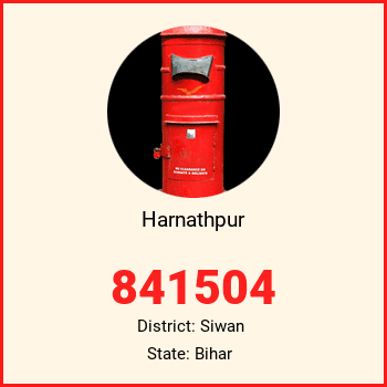 Harnathpur pin code, district Siwan in Bihar