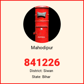 Mahodipur pin code, district Siwan in Bihar