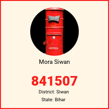 Mora Siwan pin code, district Siwan in Bihar