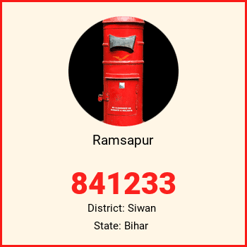 Ramsapur pin code, district Siwan in Bihar