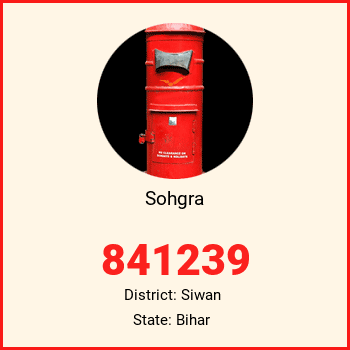 Sohgra pin code, district Siwan in Bihar