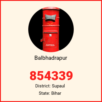 Balbhadrapur pin code, district Supaul in Bihar