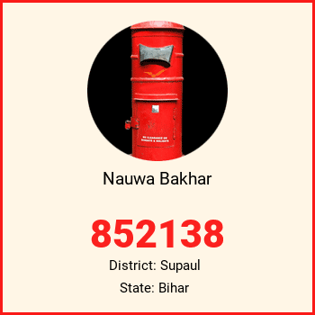 Nauwa Bakhar pin code, district Supaul in Bihar