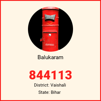 Balukaram pin code, district Vaishali in Bihar