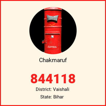 Chakmaruf pin code, district Vaishali in Bihar
