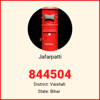 Jafarpatti pin code, district Vaishali in Bihar