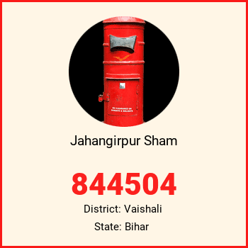 Jahangirpur Sham pin code, district Vaishali in Bihar