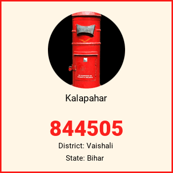 Kalapahar pin code, district Vaishali in Bihar