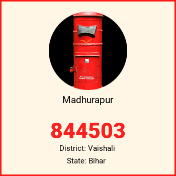 Madhurapur pin code, district Vaishali in Bihar