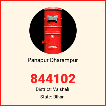 Panapur Dharampur pin code, district Vaishali in Bihar