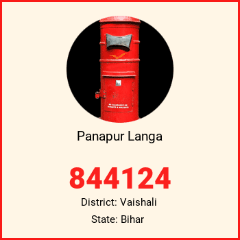 Panapur Langa pin code, district Vaishali in Bihar