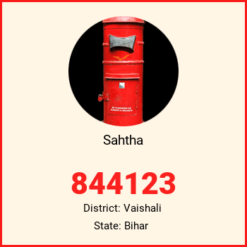 Sahtha pin code, district Vaishali in Bihar