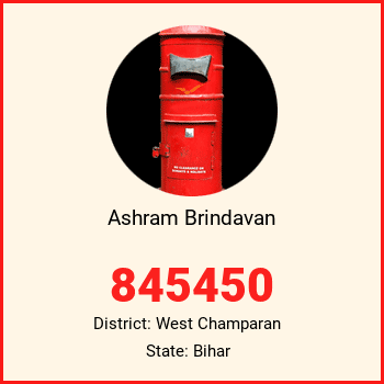 Ashram Brindavan pin code, district West Champaran in Bihar