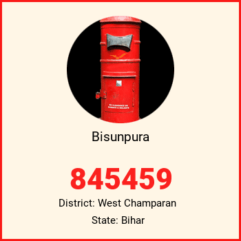 Bisunpura pin code, district West Champaran in Bihar