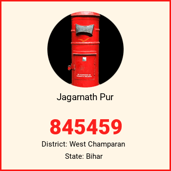 Jagarnath Pur pin code, district West Champaran in Bihar