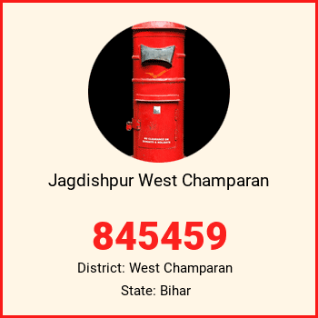 Jagdishpur West Champaran pin code, district West Champaran in Bihar