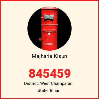 Majharia Kisun pin code, district West Champaran in Bihar