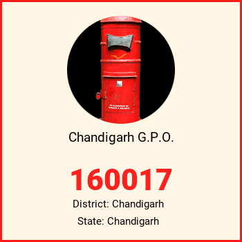 Chandigarh G.P.O. pin code, district Chandigarh in Chandigarh