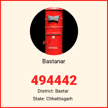 Bastanar pin code, district Bastar in Chhattisgarh