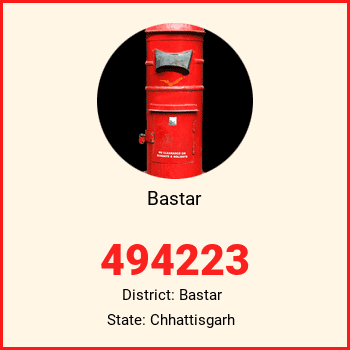 Bastar pin code, district Bastar in Chhattisgarh