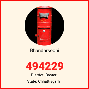 Bhandarseoni pin code, district Bastar in Chhattisgarh