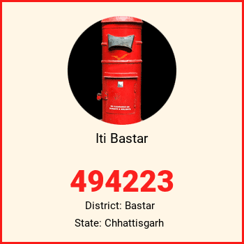 Iti Bastar pin code, district Bastar in Chhattisgarh