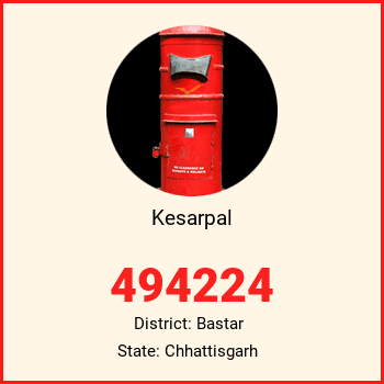 Kesarpal pin code, district Bastar in Chhattisgarh
