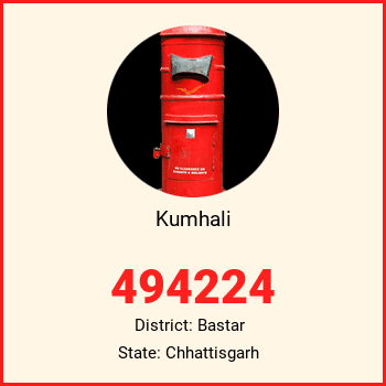 Kumhali pin code, district Bastar in Chhattisgarh