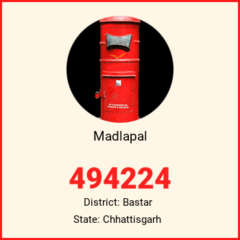 Madlapal pin code, district Bastar in Chhattisgarh