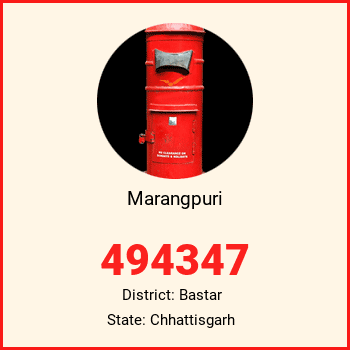 Marangpuri pin code, district Bastar in Chhattisgarh
