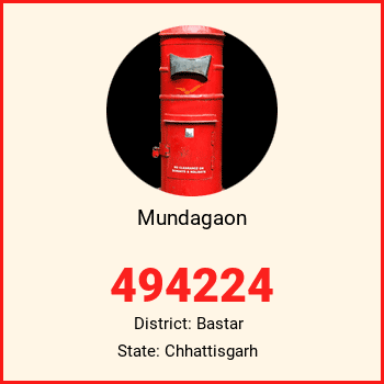 Mundagaon pin code, district Bastar in Chhattisgarh