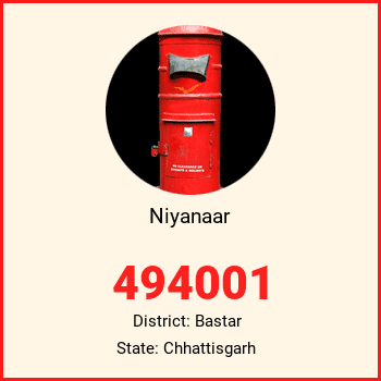 Niyanaar pin code, district Bastar in Chhattisgarh