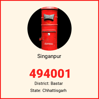 Singanpur pin code, district Bastar in Chhattisgarh
