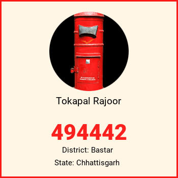 Tokapal Rajoor pin code, district Bastar in Chhattisgarh
