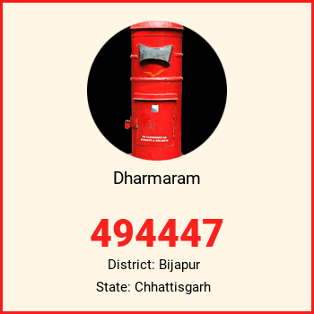 Dharmaram pin code, district Bijapur in Chhattisgarh