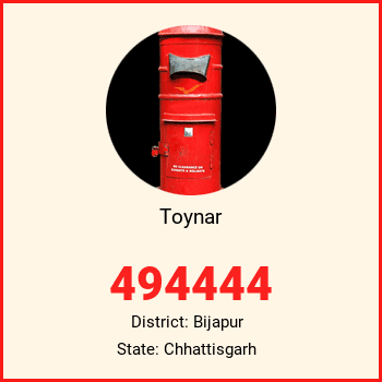 Toynar pin code, district Bijapur in Chhattisgarh