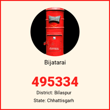 Bijatarai pin code, district Bilaspur in Chhattisgarh